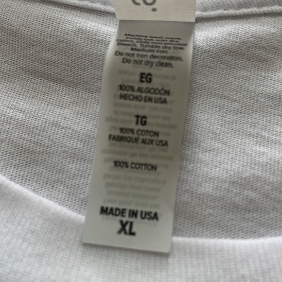 White graphic tee. Bella Canvas. Size XL. Fabric is 100% cotton. - Picture 4 of 5